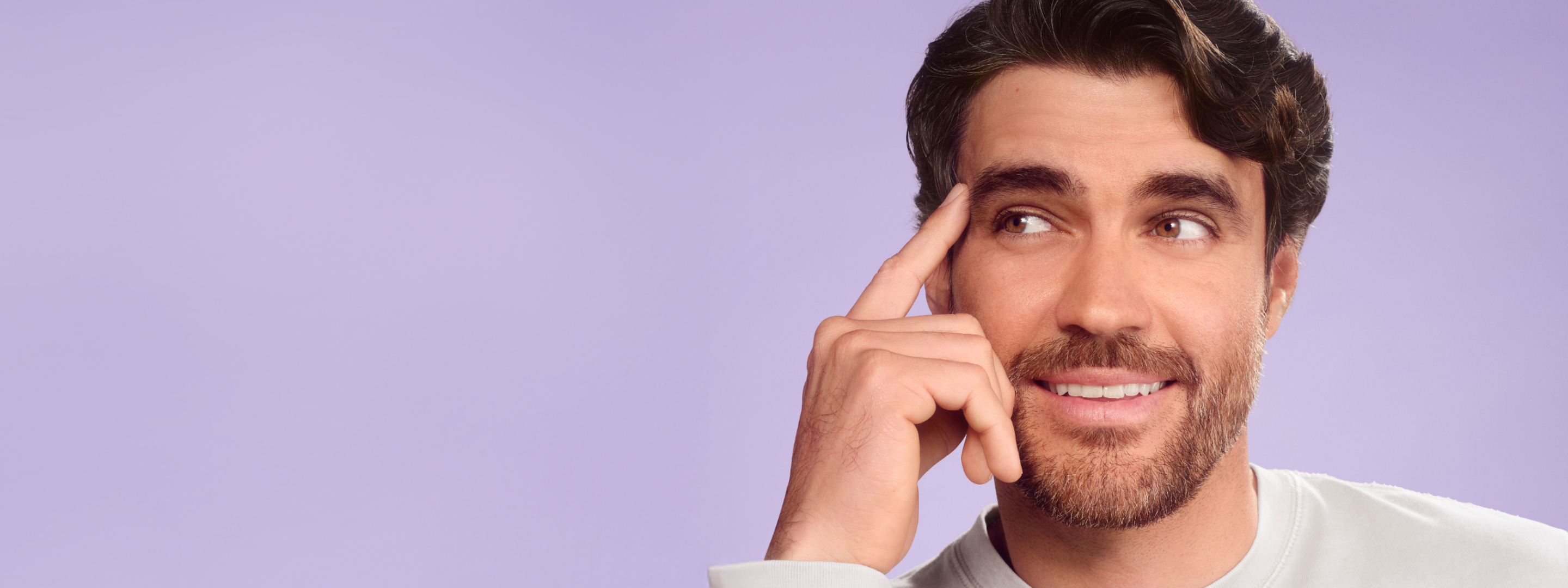 Close up of a man sitting in contemplation