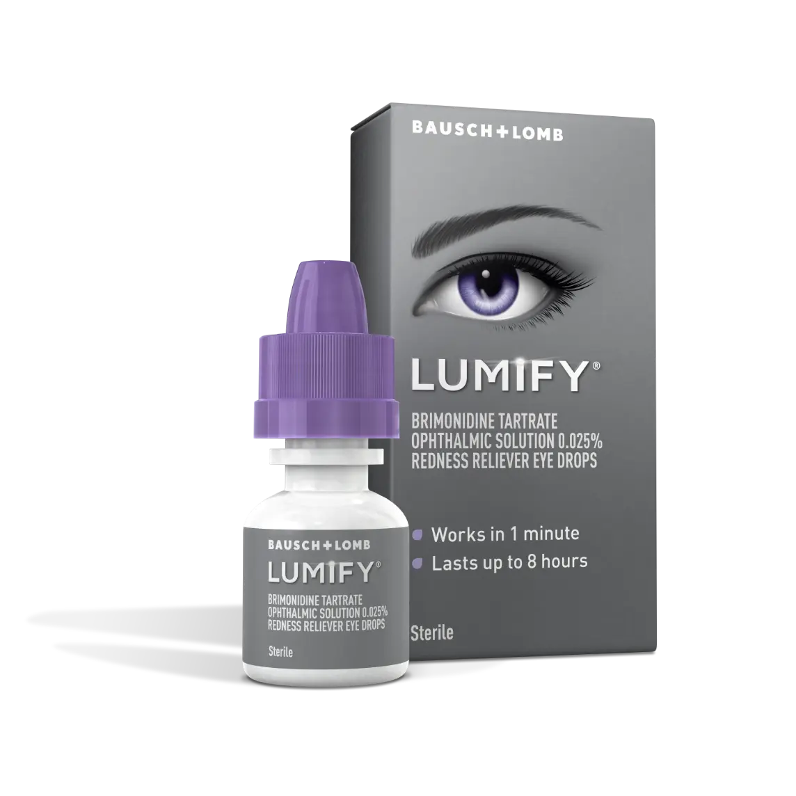 Bottle of Lumify cleansing water and eye makeup remover