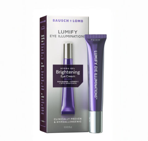 Tube and box of Lumify hydra-gel brightening cream
